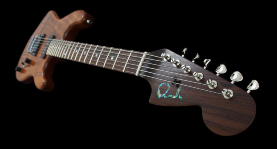 Koa topped Strat with a solid rosewood neck