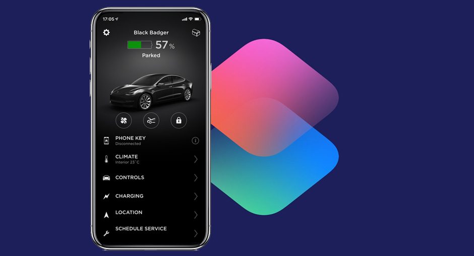 Tesla shortcut icons for your iPhone